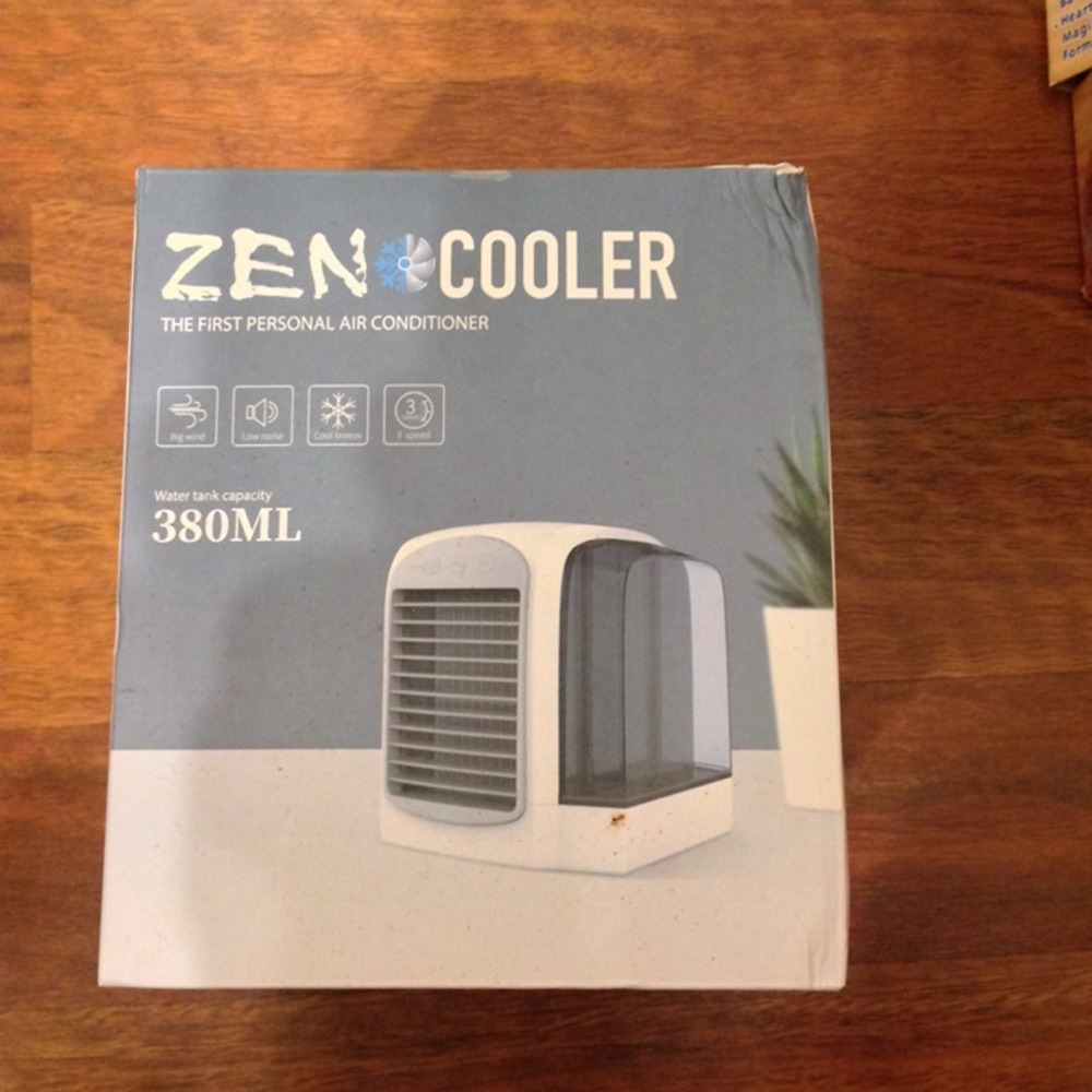 Zen Cooler Personal Air Conditioner 380ml Tank Portable Mini AC